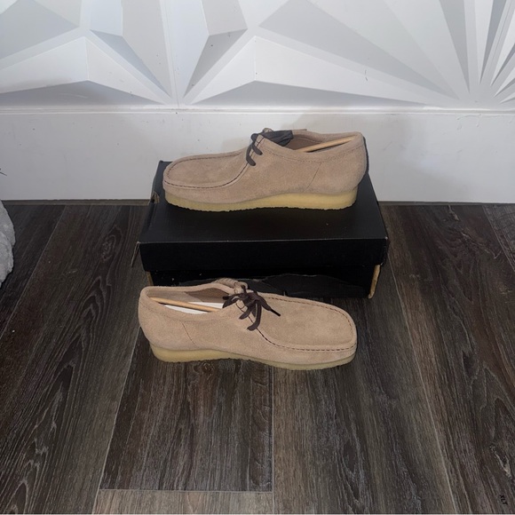 Clarks Men's wallabee boots in wolf suede • Sz 11 - Picture 2 of 9